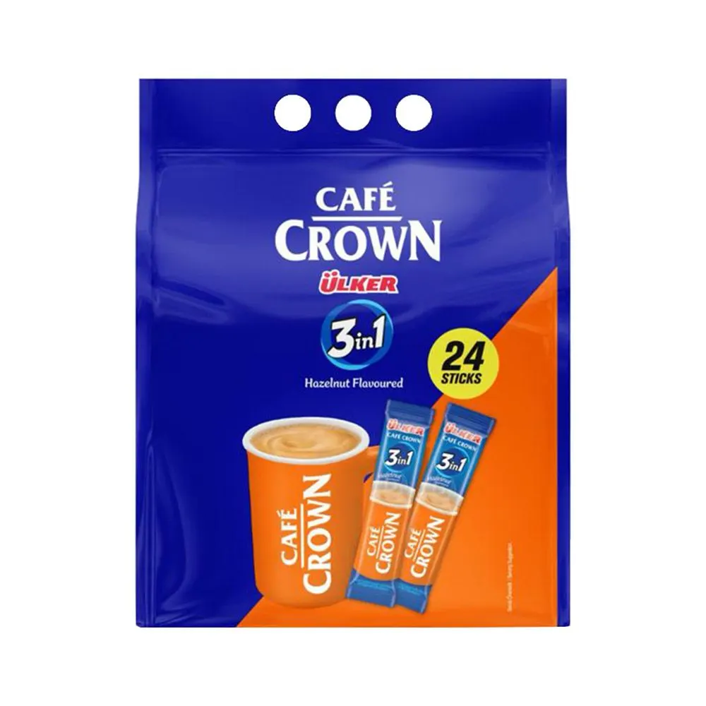 Cafe Crown Hazelnut 24 PCS Full / Single Sticks