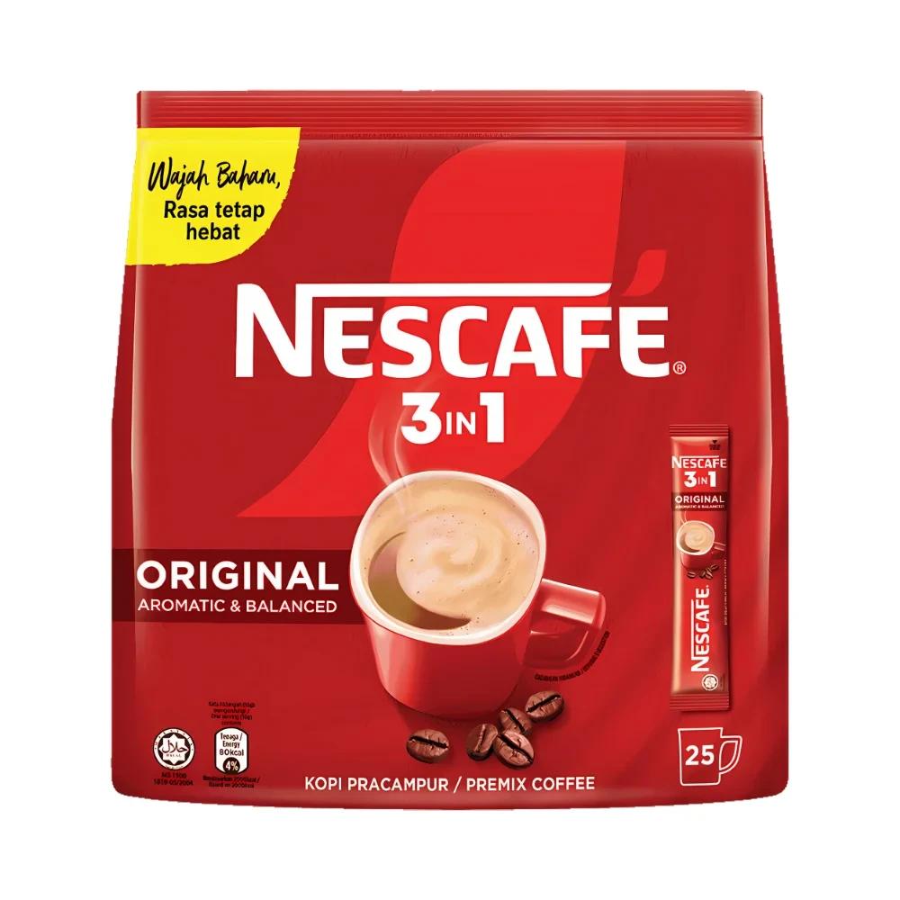 Nescafe Original 3in1 24Pcs Sticks & Single Stick
